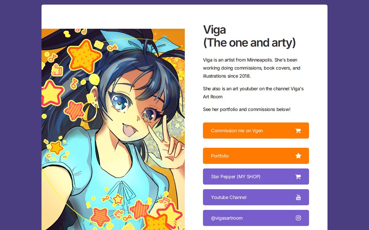 Carrd profile picture for @viga